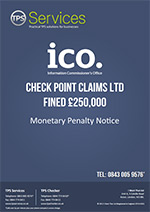 Check Point Claims Ltd Monetary Penalty Notice