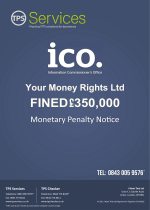 Your Money Rights Monetary Penalty Notice as issued by the ICO