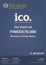 Our Vault Ltd Monetary Penalty Notice as issued by the ICO