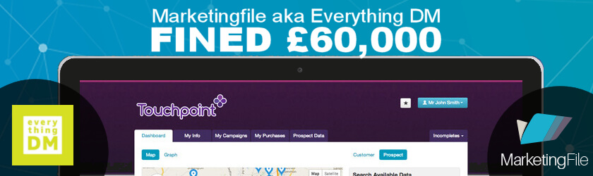 Marketingfile aka Everything DM Ltd fined £60,000 by ICO